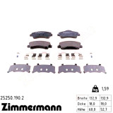 Передние тормозные колодки 252501902 Otto Zimmermann