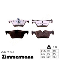 Задние тормозные колодки 253079751 Otto Zimmermann rd:z