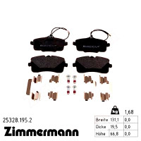 Передние тормозные колодки 253281952 Otto Zimmermann