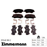 Передние тормозные колодки 253481802 Otto Zimmermann