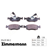 Передние тормозные колодки 254291802 Otto Zimmermann