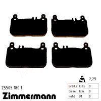 Передние тормозные колодки 255051801 Otto Zimmermann