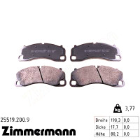 Передние тормозные колодки 255192009 Otto Zimmermann