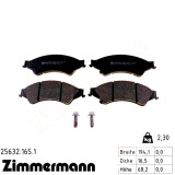 Передние тормозные колодки 256321651 Otto Zimmermann