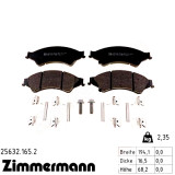Передние тормозные колодки 256321652 Otto Zimmermann