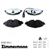 Передние тормозные колодки 256839002 Otto Zimmermann