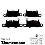 Задние тормозные колодки 256911601 Otto Zimmermann