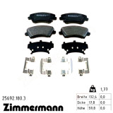 Передние тормозные колодки 256921803 Otto Zimmermann