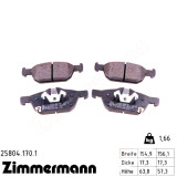 Передние тормозные колодки 258041701 Otto Zimmermann