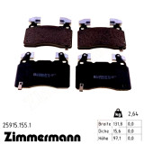Передние тормозные колодки 259151551 Otto Zimmermann