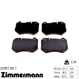 Передние тормозные колодки 259971851 Otto Zimmermann
