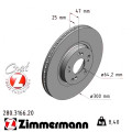Передний тормозной диск 300x25 Zimmermann CoatZ