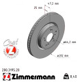 Передний тормозной диск 312x25 Zimmermann CoatZ