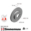 Передний тормозной диск 256x18 Zimmermann CoatZ
