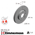 Передній гальмівний диск 288x25 Zimmermann CoatZ