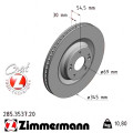 Передній гальмівний диск 345x30 Zimmermann CoatZ