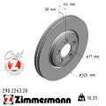 Передній гальмівний диск 326x30 Zimmermann CoatZ