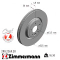 Передний тормозной диск 325x30 Zimmermann CoatZ
