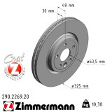 Передний тормозной диск 325x30 290226920 Otto Zimmermann CoatZ