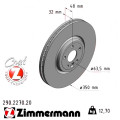 Передний тормозной диск 350x32 Zimmermann CoatZ