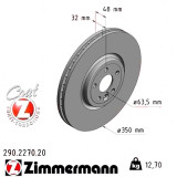 Передний тормозной диск 350x32 290227020 Otto Zimmermann CoatZ