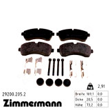 Передние тормозные колодки 292002052 Otto Zimmermann