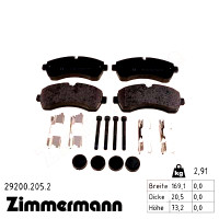 Передние тормозные колодки 292002052 Otto Zimmermann