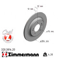 Задній гальмівний диск 284x10 Zimmermann CoatZ