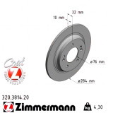 Задний тормозной диск 284x10 320381420 Otto Zimmermann CoatZ