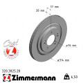 Задній гальмівний диск 314x20 Zimmermann CoatZ