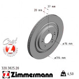Задний тормозной диск 314x20 320382520 Otto Zimmermann CoatZ