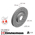 Спортивный передний тормозной диск с перфорацией 320x28 Zimmermann Sport Z