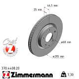 Передний тормозной диск 295x25 370440820 Otto Zimmermann CoatZ