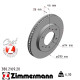 380.2169.20 Zimmermann Передний тормозной диск 290x26 на MITSUBISHI PAJERO CLASSIC (V2_W) с двигателем 2.5 TD