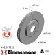 400.3673.20 Передний тормозной диск 330x32 Otto Zimmermann CoatZ