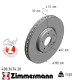 400.3674.20 Передний тормозной диск 330x32 Otto Zimmermann CoatZ