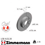 Передний тормозной диск 236x12,7 430145220 Otto Zimmermann CoatZ
