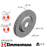 Передний тормозной диск 355x32 430263270 Otto Zimmermann Formula Z