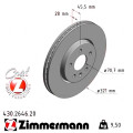 Передній гальмівний диск 321x28 Zimmermann CoatZ