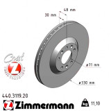 Передний тормозной диск 330x30 440311920 Otto Zimmermann CoatZ