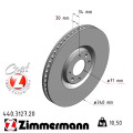 Передній гальмівний диск 340x30 Zimmermann CoatZ