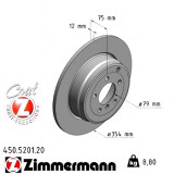 Задний тормозной диск 354x12 450520120 Otto Zimmermann CoatZ