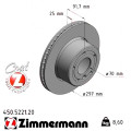 Передній гальмівний диск 297x25 Zimmermann CoatZ