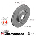 Передній гальмівний диск 349x34 Zimmermann CoatZ