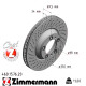 460.1576.20 Передній лівий гальмівний диск 350x34 Otto Zimmermann CoatZ