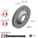 Передній лівий гальмівний диск 380x34 460453470 Otto Zimmermann Formula Z