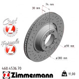 Задний левый тормозной диск 380x30 460453670 Otto Zimmermann Formula Z
