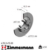 Задний тормозной диск 274x11 470241500 Otto Zimmermann CoatZ