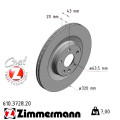 Задний тормозной диск 320x20 Zimmermann CoatZ