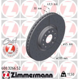 Спортивный передний тормозной диск с перфорацией 335x30 600326652 Otto Zimmermann Sport Z